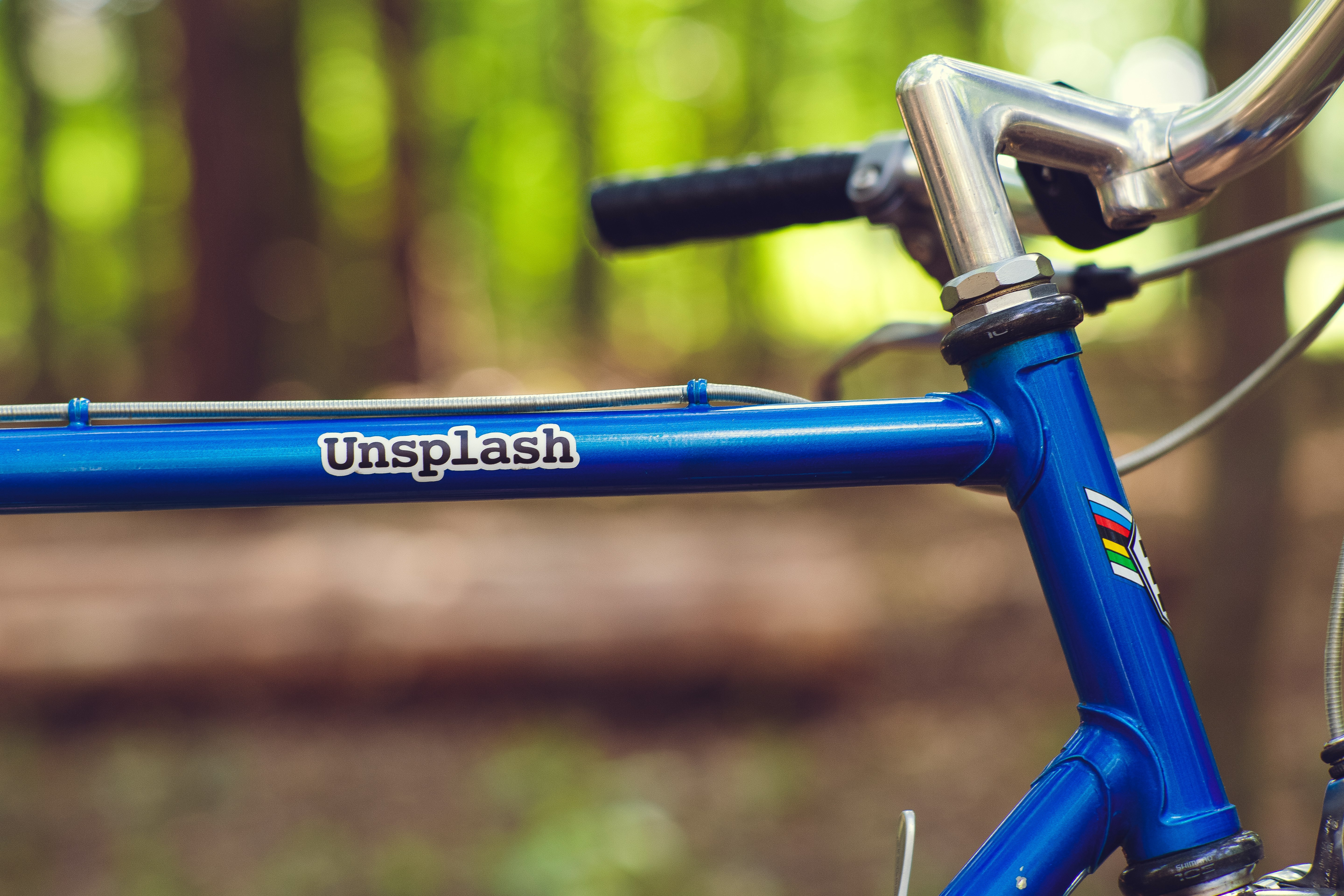 blue Unsplash bicycle